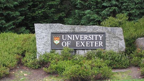 University sign University Of Exeter, Dream School, Manifestation Board, Exeter, Oxford, University, England, Outdoor Decor