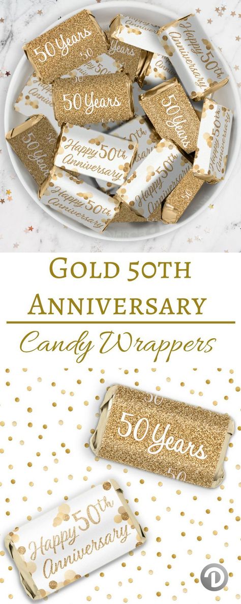 Company Anniversary Party, 50th Anniversary Party Favors, Golden Anniversary Party, Bar Stickers, Wedding Anniversary Favors, 50th Year Wedding Anniversary, 50th Wedding Anniversary Decorations, 50th Anniversary Decorations, Anniversary Party Favors