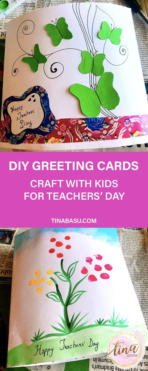 happy teachers day DIY greeting card craft with kids Happy Teachers Day Card For Kids, Teacher Birthday Card, Greeting Cards For Teachers, Happy Teachers Day Card, 90 Birthday, How To Make Greetings, Teachers Day Greetings, Card Making Ideas Easy, Pregnant Photo