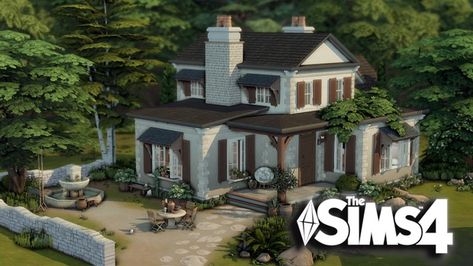 Simple Family house | Patreon Simple Family House, Henford On Bagley, Houses Layout, House Sims 4, Sims 4 Houses Layout, Sims 4 Speed Build, Sims Builds, Poor Family, Boho Bathroom