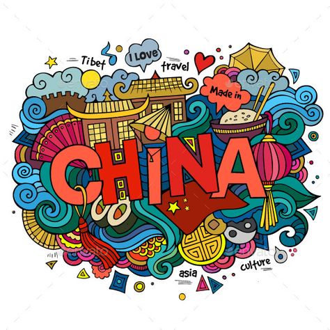 3 China Doodles #Ad #China, #Affiliate, #Doodles China Doodle, China Background, Travel Art Journal, Doodle Lettering, Doodle Illustration, Doodle Designs, Doodle Art Designs, Cartoon Background, Travel Art