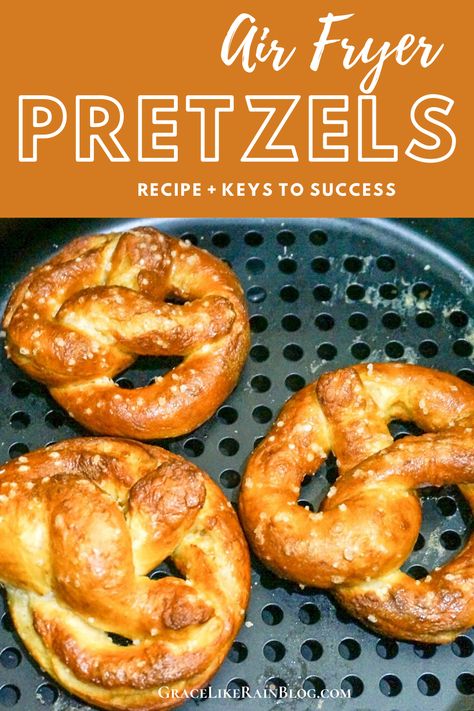 Air Fryer Soft Pretzels are a wonderful snack to make in the Air Fryer. Perfect for your next party or family get-together. I’ll give you the keys to success to make sure your Air Fryer Soft Pretzels are a raving hit! | Air Fryer Pretzels | Soft Pretzels in Air Fryer | Homemade Soft Pretzels in Air Fryer | Cook Pretzel Dough in Air Fryer | Pretzes Baking Soda Water Bath | How to make Soft Pretzels | Pretzel Ideas | Air Fryer Treats | Air Fryer Recipes | #AirFryer #AirFryerRecipes #Pretzels #... Pretzels In Air Fryer, Air Fryer Pretzels, Air Fryer Treats, Pretzel Ideas, Snack To Make, Pretzel Dough, Soft Pretzel Recipe, Air Fryer Pork Chops, Homemade Soft Pretzels