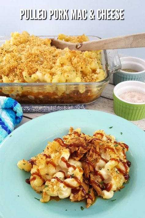 Pork Mac And Cheese Recipe, Quick Pulled Pork, Macandcheese Recipe, Baked Pulled Pork, Pulled Pork Mac And Cheese, Pork Mac And Cheese, Homemade Pulled Pork, Ultimate Mac And Cheese, Pork Barbecue