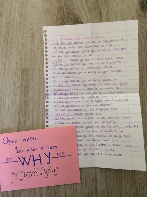 #whyiloveyou #reasonsiloveyou #iloveyou #bestgiftideas #bestgiftever #boyfriendgifts #boyfriendgiftsideas #giftsideasforhim #giftideasforboyfriend #giftsideasformen #distance #distancerelationship #distancelove #missyou #anniversary #anniversarygifts #anniversarygiftideasforhim #anniversarycards #openwhen #openwhencards #openwhenletters #letters Diy Relationship Gifts, Open When Letters For Boyfriend, Open When Cards, Open When Letters, Diy Best Friend Gifts, Letters To Boyfriend, Birthday Gifts For Boyfriend Diy, Bf Gifts