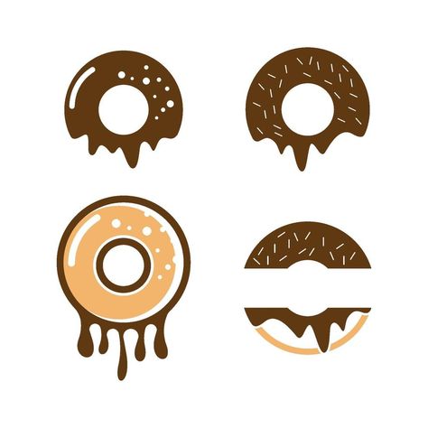 Donut logo images illustration set Mini Donut Price List, Donut Design Graphics, Mini Donuts Logo Design, Donut Logo Design Branding, Mini Donuts Ideas Logo, Donut Logo Ideas, Logo Donat Design, Donut Graphic Design, Doughnut Branding