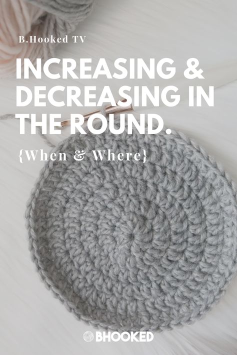 Crochet Round Increase Chart, Crochet Decrease In The Round, Crochet Increase In The Round, Scarfie Yarn, Crochet Flats, Round Blanket, Crochet Decrease, Crochet Tips, Amigurumi Tutorial