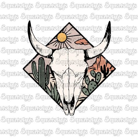 Cow skull decor