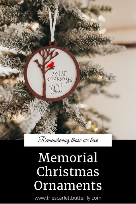 Our memorial ornament is made from layered wood and acrylic. The lettering is laser engraved so there's no worrying about it rubbing or peeling off. These Christmas ornaments make sentimental gifts for those who are missing their loved ones. They can be displayed on the Christmas tree or even hung as decor all year round. They are approximately 4 inches in diameter and hung with a simple white ribbon. Personalization is available. Click the photo to order yours today. Pawprint Ornament, In Loving Memory Gifts, Pet Ornaments, Paw Print Ornament, Loss Of Father, Cardinal Ornaments, Chipped Paint, Loss Of Mother, Acrylic Ornaments