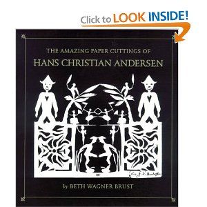 This is the story of Hans Christian Andersen, who escaped poverty by entertaining others with his famous stories and his innovative art, which he cut and gave to others while telling his stories. Fairy Tale Writing, Hans Andersen, Cut Paper Illustration, Andersen's Fairy Tales, Hans Christian Anderson, Toy Theatre, Princess And The Pea, Hans Christian Andersen, Hans Christian