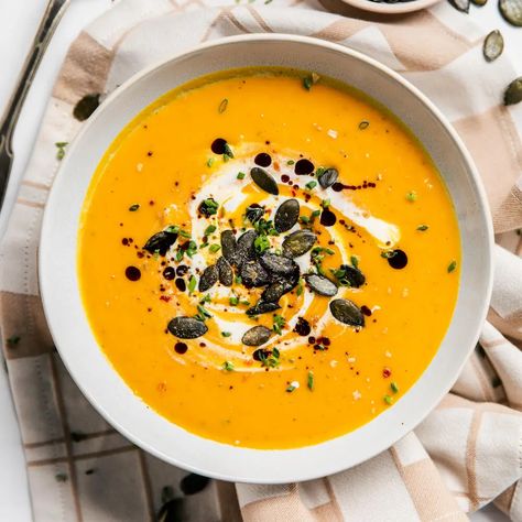 Thai Pumpkin Soup Pumpkin Soup With Coconut Milk, Pumkin Soup, Thai Pumpkin Soup, Soup With Coconut Milk, Coconut Milk Soup, Just Spices, Spicy Thai, Slow Cooker Soup, Pumpkin Soup