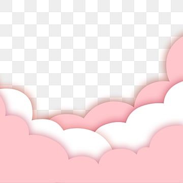 Pink Border Design, Valentines Day Border, Pink Clipart, Pink Ideas, Pink Designs, Paper Cute, Pink Cartoon, Cloud Pink, Border Clipart