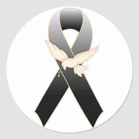 Black Ribbon with Dove Awareness Sticker | Zazzle.com in 2021 | Black ribbon, Ribbon, Create custom stickers Condolences Quotes, Ribbon Tattoos, 2160x3840 Wallpaper, Gods Love Quotes, Create Custom Stickers, Black Ribbon, Black Bow, Holiday Wreaths, Valentine Day Cards