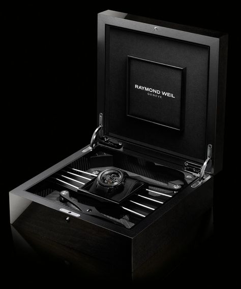 Watch Packaging Design, Luxury Watch Packaging, Luxury Watch Box, Watch Packaging, Pr Kit, Luxury Packaging Design, Swiss Luxury Watches, Video Game Room Design, Raymond Weil