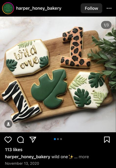 Wild One Birthday Cookies, One Birthday Cookies, Lion King Birthday Party Ideas, Safari Cookies, First Birthday Cookies, Lion King Birthday, Wild One Birthday, 1st Birthday Themes, Jungle Birthday