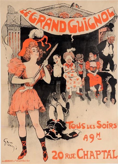 Le Grand Guignol by peterpulp.deviantart.com on @DeviantArt John Hassall, Violin Poster, Grand Guignol, James Montgomery Flagg, Minstrel Show, James Ensor, Theater Poster, American Fine Art, Penny Dreadful