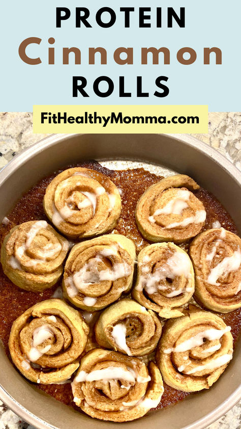 high Protein Cinnamon Rolls Protein Cinammon Rolls, Protein Honey Buns, Protein Powder Cinnamon Rolls, Cinnamon Rolls Protein, Healthy Homemade Cinnamon Rolls, High Protein Snacks Sweet, Protein Cinnamon Rolls Healthy, High Protein Sweet Breakfast, High Protein Greek Yogurt Recipes