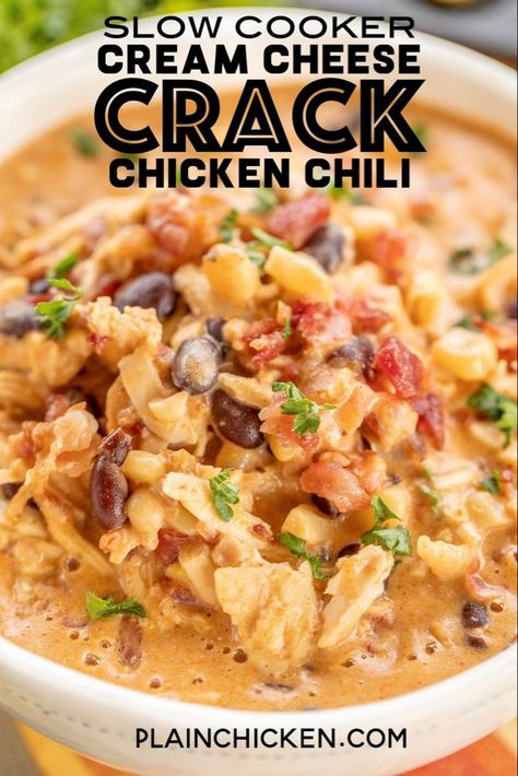 Chicken Cooker, Crockpot Dishes, Crock Pot Slow Cooker, Think Food, Crockpot Recipes Slow Cooker, Crock Pot Cooking, Chicken Chili, Slow Cooking, Chicken Crockpot Recipes