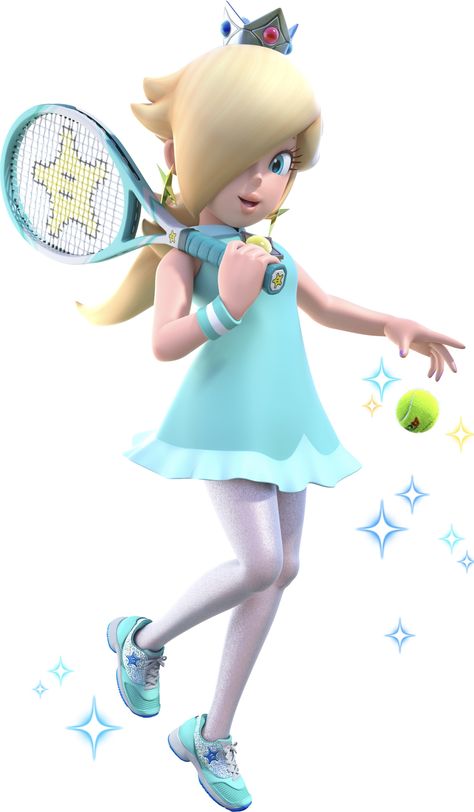 Tennis Outfit, Super Mario, A Girl, Mario, Tennis, Blue