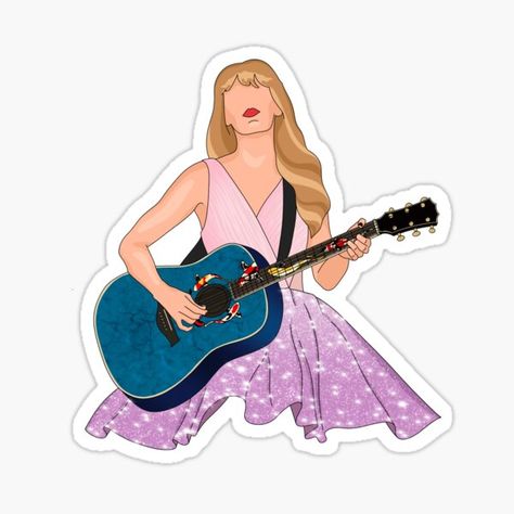 Taylor Swift Cake Topper Printable, Taylor Swift Sticker Ideas, Taylor Swift Clipart, Speak Now Stickers, Taylor Swift Stickers Printable, Taylor Swift Cartoon, Taylor Swift Long Live, Taylor Swift Png, Swiftie Sticker