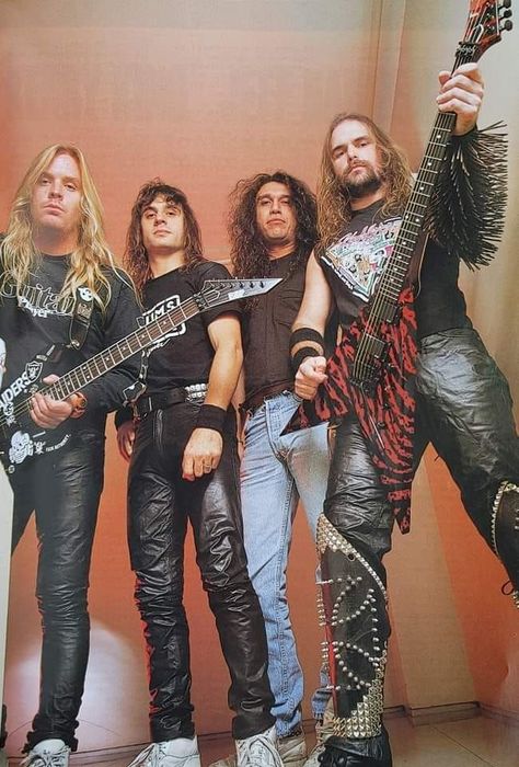 Dave Lombardo, Metalhead Fashion, Tom Araya, Jeff Hanneman, Slayer Band, Battle Jackets, Hair Metal Bands, Battle Jacket, Extreme Metal