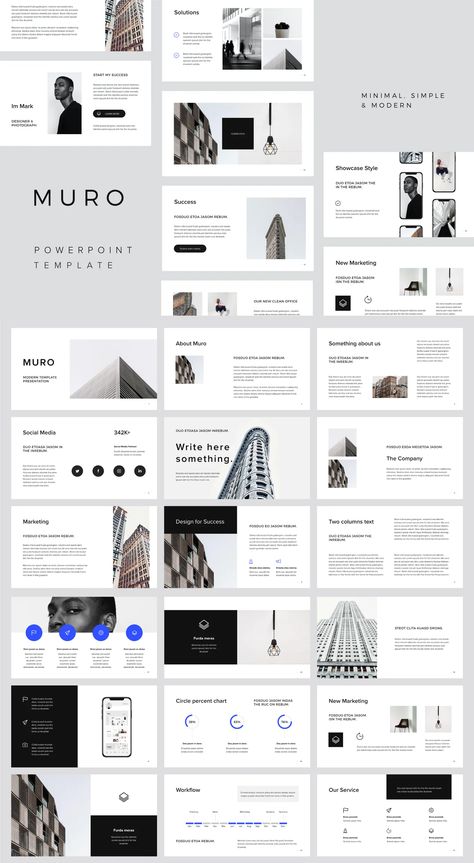 Minimal Presentation Design Architecture, Minimal Corporate Presentation Design, Minimal Powerpoint Design, Minimal Presentation Layout, Minimal Presentation Design, Creative Presentation Design, Modern Powerpoint Design, Presentation Example, Minimal Layout