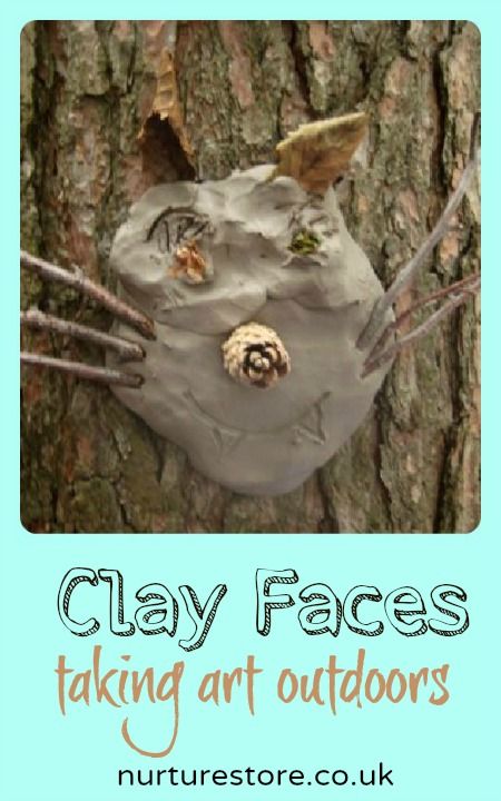 {natural clay tree sculptures} What a great way to make a nature collection into a piece of art. Forest School Activities, Outdoor Education, Clay Faces, Outdoor Classroom, Have Inspiration, Forest School, Outdoor Learning, Tree Sculpture, Nature Collection