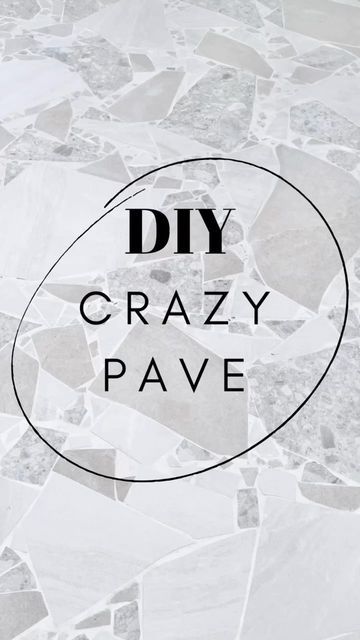 Diy Crazy Pave, Diy Crazy Paving, Crazy Tiles, Crazy Tiles Outdoor, Crazy Pave, Paving Diy, Beach House Porch, Outside Pool, Porch Tile