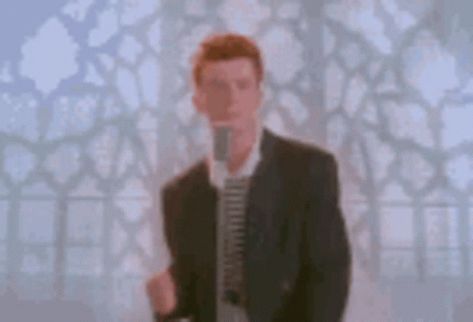 Rick Rickroll GIF - Rick Rickroll Jebaited - Discover & Share GIFs Rick Rolled Meme, Rick Roll, Rick Rolled, Original Memes, Rick Astley, Good Pranks, Dancing Gif, Never Gonna, Silly Jokes