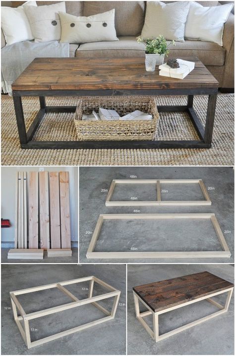 Koti Diy, Craft Table Diy, Diy Coffee Table, Diy Home Furniture, Diy Furniture Projects, Small Homes, Decorating Inspiration, Low Budget, Design Case