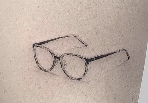 Eyeglass Tattoo, Eye Glasses Tattoo, Sunglass Tattoo, Realism Flash, Sunglasses Design Sketch, Sunglasses Tattoo, Spiritual Drawings, Horrible Tattoos, Master Tattoo