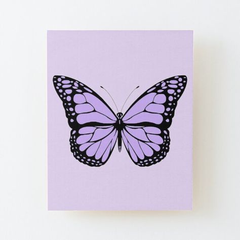 Butterfly Painting Easy, Purple Butterfly Sticker, Pink Butterfly Sticker, Nice Wallpapers, Diy Canvas Art Easy, Disney Canvas Art, Lavender Butterfly, Disney Canvas, Butterfly Art Painting