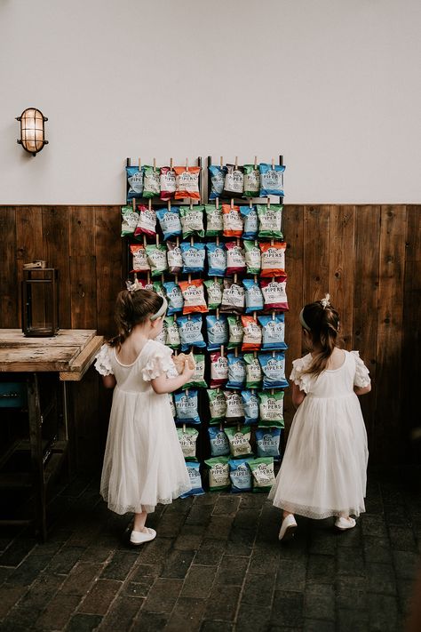 Wedding crisp wall - fun and unusual wedding ideas  A Relaxed Summer Wedding at The River Mill, Derby - Mirl & Co Wedding Crisp Wall, Crisp Wall Wedding, Bibb Mill Wedding, Crisp Wall, Steam Whistle Brewery Wedding, Nybg Stone Mill Wedding, Mill City Museum Wedding, Oldfield River Club Wedding, Fun Wedding Ideas