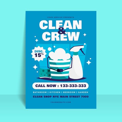 Cleaning Service Poster, Cleaning Poster Design, Cleaning Poster, Cleaning Agency, Design Booklet, Cleaning Flyers, Cleaning Service Flyer, Work Graphic, Medical Brochure