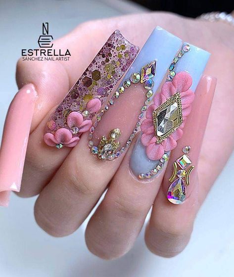 French Bling Nails Rhinestones, Buchonas Nails, Nail Art Designs 2023, Nail Art Designs Valentines, Nail Art Designs Valentines Day, Nail Designs For Beginners, Ideas For Short Nails, Easy Nail Designs, Summer Nails Ideas