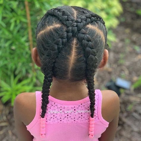 Natural Hair Kids on Instagram: “••••••••••••••••••••••••••••••••••••••••• 🤔Need a satin-Lined winter hat to protect your hair in the cold? Click the link in our bio to get…” Simple Kids Braided Hairstyles, Simple Braids For Kids, Hairstyles For Little Black Girls Easy, Kiddie Hairstyles, Black Baby Girl Hairstyles, Cute Toddler Hairstyles, Lil Girl Hairstyles, Kids Curly Hairstyles, Toddler Hairstyles Girl