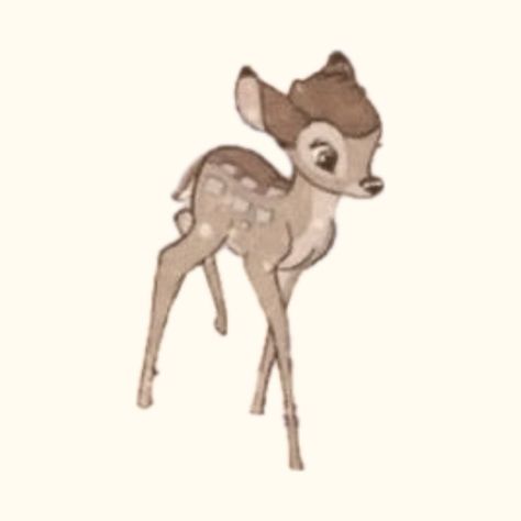 Deer Icon Aesthetic, Disney Png Aesthetic, Bambi Lockscreen, Winter Aesthetic Icons For Apps, Deer Aesthetic Soft, Bambi Pfp, Beige Layout, Spring Widgets, Bambi Aesthetic