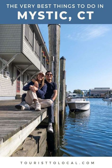 Looking for things to do in Mystic, CT? Discover the must-see attractions and off-the-beaten-path recommendations to see Mystic like a local! Mystic Ct Things To Do, Mystic Aquarium, Mystic Pizza, Mystic Connecticut, Connecticut Travel, Mystic Seaport, Mystic Ct, Mystic River, Scenic Routes