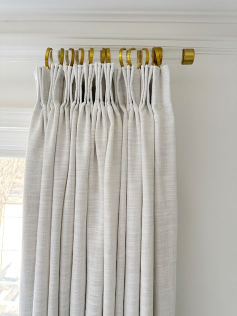 Primary Bedroom Curtains, Curtains For Neutral Bedroom, Mcgee And Co Curtains, Studio Mcgee Window Treatments, Bedroom Blinds Without Curtains, Pleated Shower Curtain, Curtain Rod Nursery, Amazon Linen Curtains, Best Curtains On Amazon