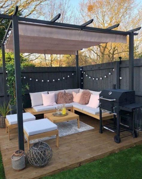 Outdoor Furniture Ideas Backyards, Ideas Terraza, Garden Sitting Areas, Backyard Seating Area, Back Garden Design, Backyard Seating, Outdoor Gardens Design, Trendy Home Decor, Design Exterior