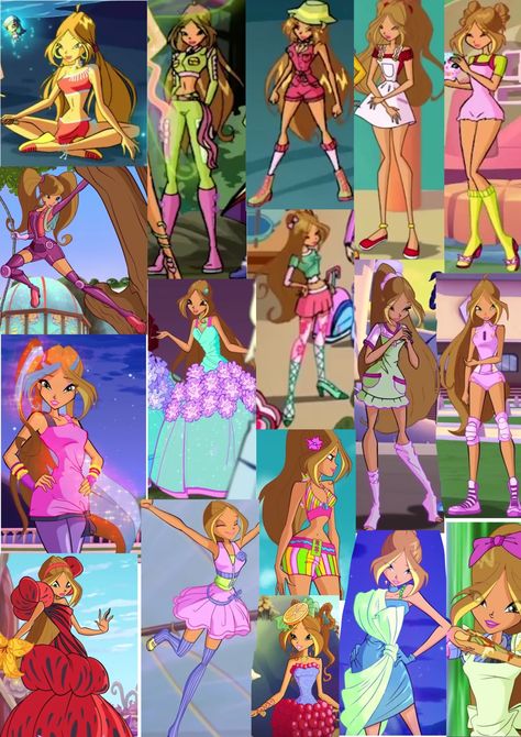 Winx Club Outfits Flora, Winx Flora Outfits, Flora Winx Club Outfit, Flora Outfits, Cute Y2k Outfits, Winx Outfits, Winx Club Flora, Winx Cosplay, Childhood Aesthetic