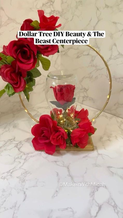 Pin on Dollar Tree DIYs Beauty And The Beast Diy, Quinceanera Centerpieces, Tafel Decor, Dollar Store Diy Projects, Diy Dollar Tree Decor, Dollar Tree Decor, Ideas Minecraft, Dollar Tree Diy Crafts, Wedding Centerpieces Diy