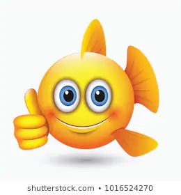 Thumbs Up Smiley, Thinking Emoticon, Fish Emoji, Silly Emojis, Emoji Symbols, Yellow Fish, Cartoon Fish, Emoji Images, Emoji Faces