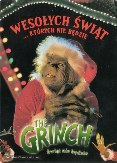 Movie Postcard, O Grinch, Polish Movie Posters, The Grinch Movie, Xmas Movies, Grinch Who Stole Christmas, Ron Howard, The Grinch Stole Christmas, Christmas Concert