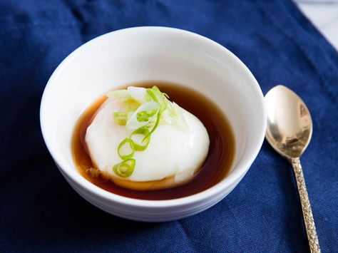 How to Make Japanese Soft-Cooked Eggs (Onsen Tamago), No Hot Spring Required Onsen Tamago, Onsen Egg, Japanese Egg, Japanese Hot Springs, Easy Home Recipes, Egg Recipe, Soft Boiled Eggs, Broth Recipes, Serious Eats