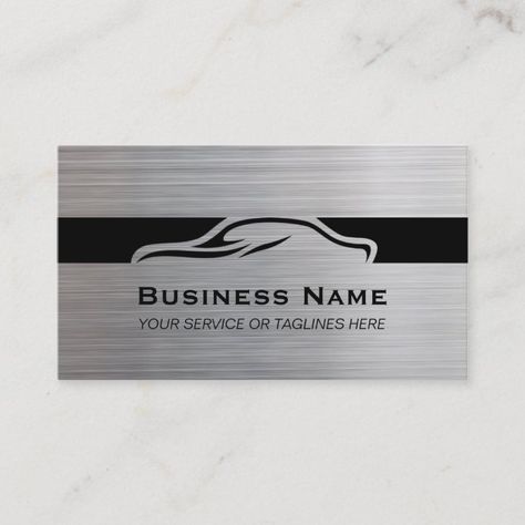 Metal Business Cards, Cars 3, Car Logo, Manual Car, Cars Movie, Modern Business Cards, Car Mechanic, Car Hire, Visiting Cards