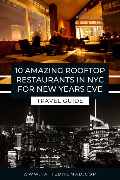 While there are countless good restaurants in NYC to have a nice dinner, these 10 rooftop restaurants guarantee an exclusive spot to watch the fireworks and the awaited Ball Drop show—but without the hustle and bustle of the city. Check them out on the blog. #NYC #NYCrestaurant #NYCrooftop #NYE2024 Rooftop Restaurants Nyc, New York City At Christmas, Vegas Itinerary, Las Vegas Itinerary, Fun Restaurants In Nyc, Visiting New York City, Rooftop Restaurants, Good Restaurants, Trip To New York City