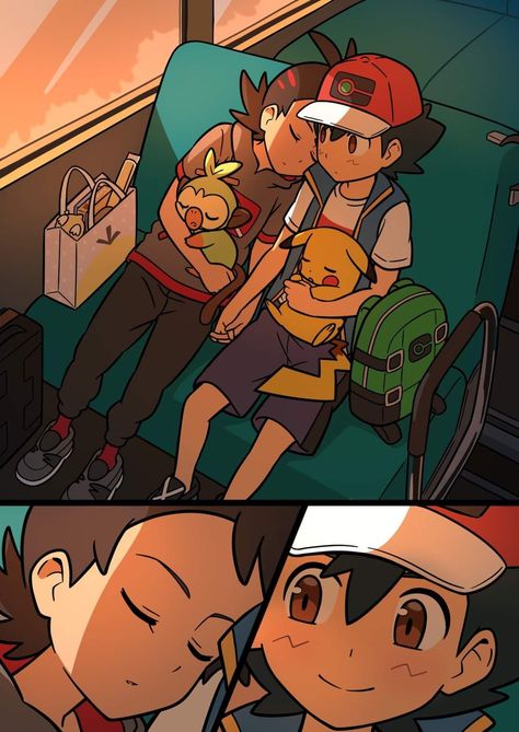 Pokemon Ash And Goh Fanart, Ash Fanart Pokemon, Pokemon Goh Fanart, Ash And Goh Pokemon, Ash And Goh Fanart, Pokemon Journeys Fanart, Goh Pokemon Fanart, Spinning Reference, Ash Ketchum Fanart