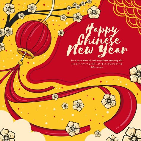 Xmas Party Games, Newyear Party, Print Design Template, Chinese New Year Design, Chinese New Year 2020, Data Design, New Year Banner, New Years Poster