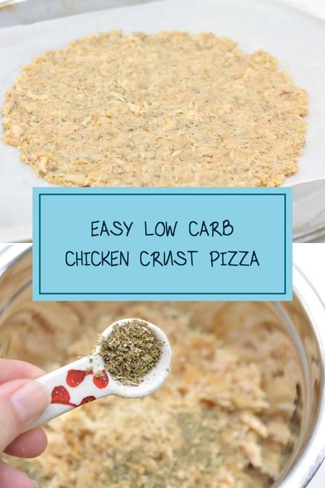 Craving pizza but want to keep it low-carb? Try this scrumptious Chicken Crust Pizza recipe! Made with simple ingredients, this guilt-free delight combines juicy chicken with zesty pesto for a crisp and flavorful experience. Perfect for a healthy meal or party treat, its unique chicken crust is an unbeatable alternative Homemade Keto Pizza Crust, Weight Watchers Pizza Crust, Chicken Base Pizza Crust, Ground Chicken Crust Pizza Keto, Can Chicken Pizza Crust Keto, Carnivore Pizza Crust Canned Chicken, Keto Chicken Crust Pizza Canned Chicken, Low Carb Chicken Crust Pizza, Low Carb Chicken Pizza Crust