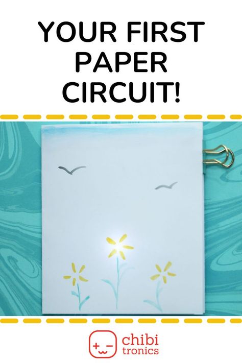 Paper Circuit, Paper Circuits, Copper Tape, Computational Thinking, Tape Art, Stem Science, Make Paper, A New World, Card Tutorial